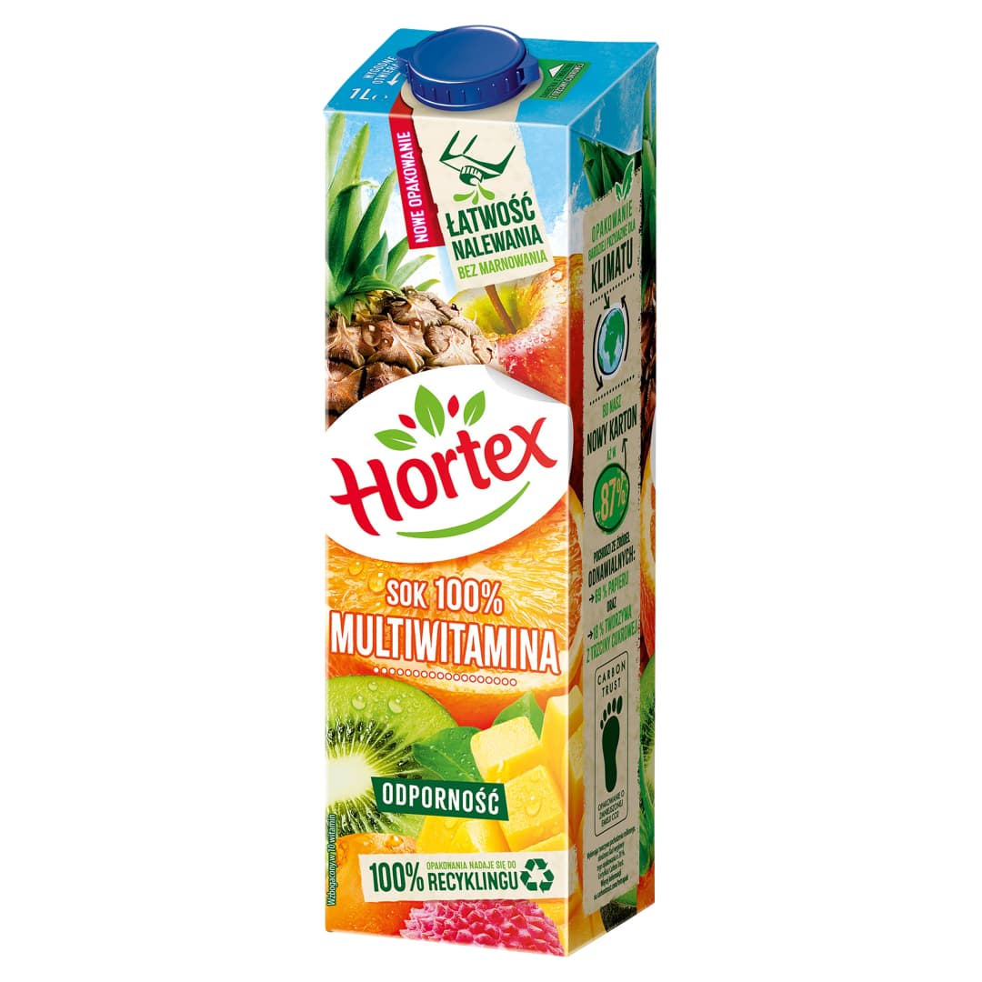 HORTEX Sok 100% multiwitamina. 5,79 zl/l