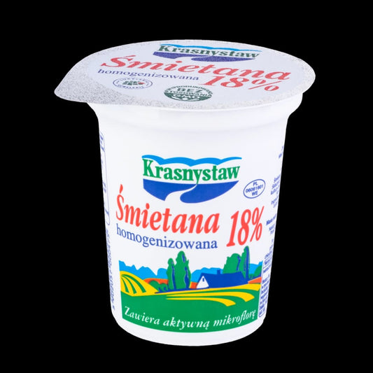 KRASNYSTAW Smietana 18%. 17,63 zl/kg