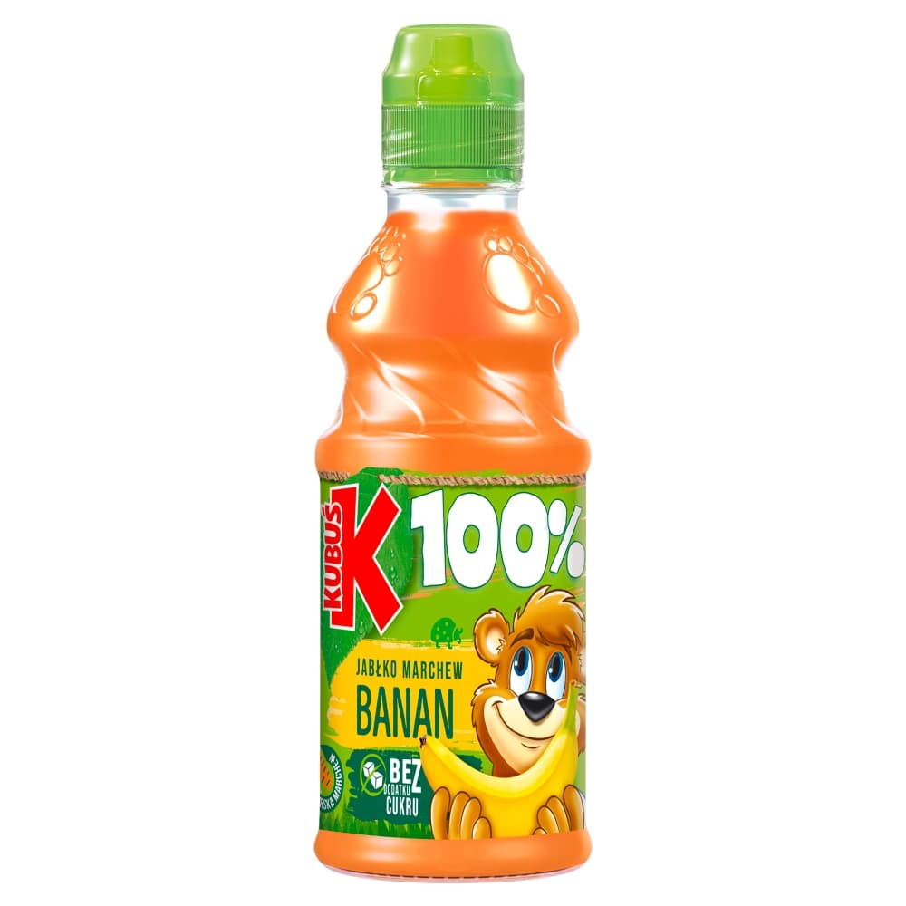 KUBUS 100% Sok banan marchew jablko. 9,97 zl/l