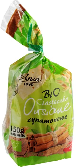BIO ANIA Ciastka owsiane cynamonowe bez dodatku cukru BIO. 66,60 zl/kg
