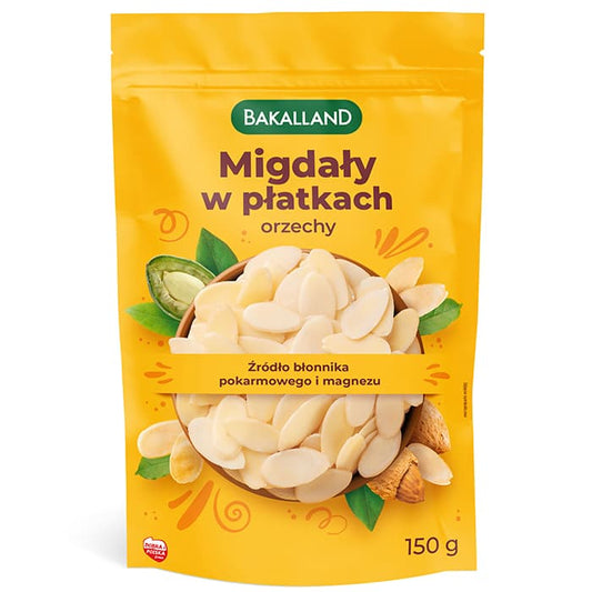 BAKALLAND Migdaly w platkach. 112,33 zl/kg
