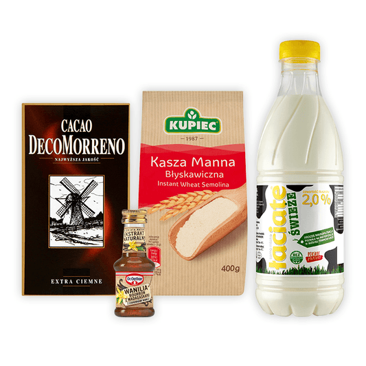 MULTIPAK Zestaw na czekoladowa kasze manna.