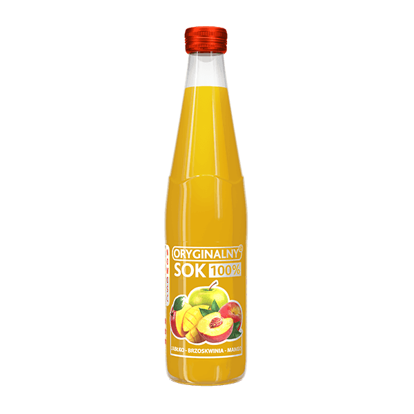 ORYGINALNY SOK Sok jablko brzoskwinia mango. 17,55 zl/l