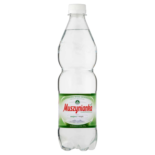 MUSZYNIANKA Niskonasycona CO2 naturalna woda mineralna. 3,65 zl/l