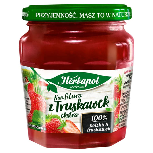 HERBAPOL Konfitura truskawkowa niskoslodzona. 24,96 zl/kg