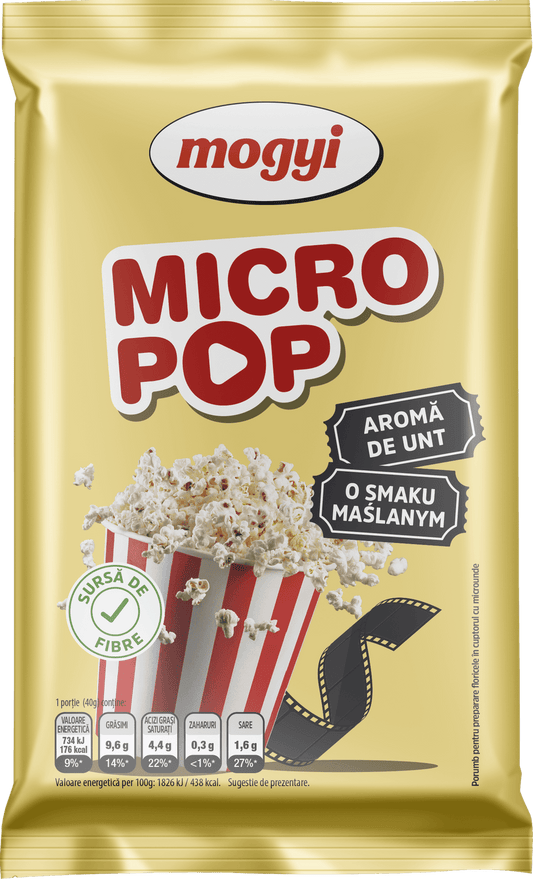 MOGYI Popcorn do mikrofali o smaku maslanym. 28,63 zl/kg