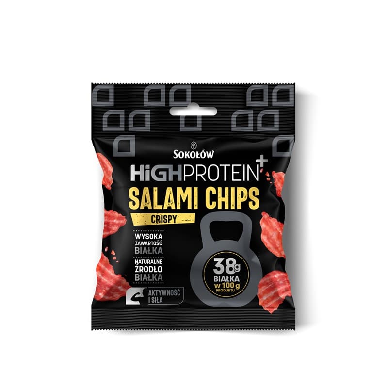 HIGH PROTEIN Chipsy salami crispy. 247,60 zl/kg