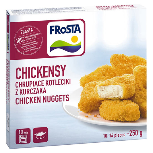 FROSTA CHICKENSY Chrupiace kotleciki z kurczaka mrozone. 50,36 zl/kg