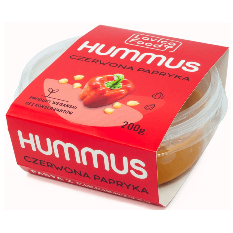 LAVICA FOOD Hummus z czerwona papryka. 44,95 zl/kg
