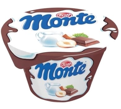 ZOTT MONTE ORGINAL Deser mleczny z czekolada i orzechami. 19,27 zl/kg