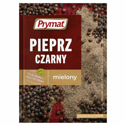 PRYMAT Pieprz czarny mielony. 64,50 zl/kg