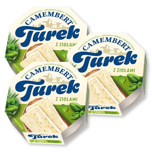 TUREK CAMEMBERT Ser plesniowy z ziolami x3.