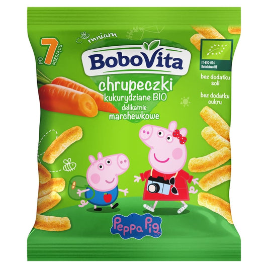 BOBOVITA Chrupeczki kukurydziane marchewkowe po 7 miesiacu BIO. 309,50 zl/kg