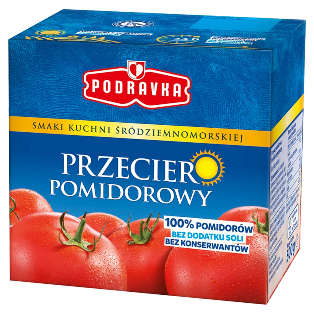 PODRAVKA Przecier pomidorowy 100% pomidorow. 9,98 zl/kg