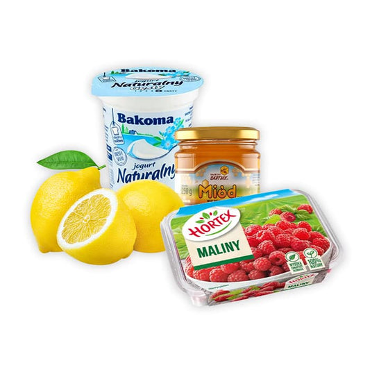 MULTIPAK Zestaw na lody jogurtowe z malinami.