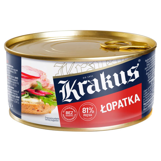 KRAKUS Konserwa lopatka wieprzowa. 33,30 zl/kg