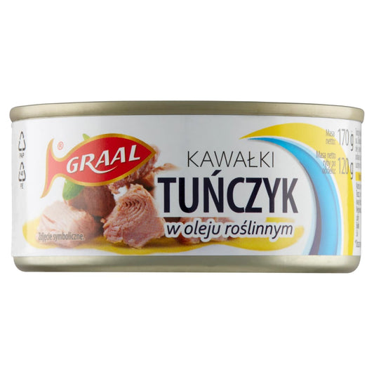 GRAAL Tunczyk kawalki w oleju roslinnym. 49,94 zl/kg