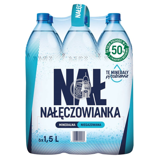 NALECZOWIANKA Naturalna woda mineralna niegazowana 6-pak. 1,78 zl/l