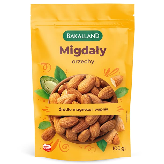 BAKALLAND Migdaly. 74,90 zl/kg