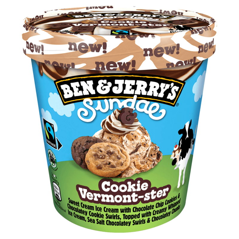 BEN&JERRY'S Lody Sundae Cookie Vermont-ster. 79,60 zl/l