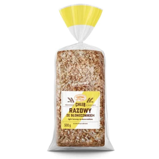 GRZYBKI Chleb razowy ze slonecznikiem krojony. 12,58 zl/kg
