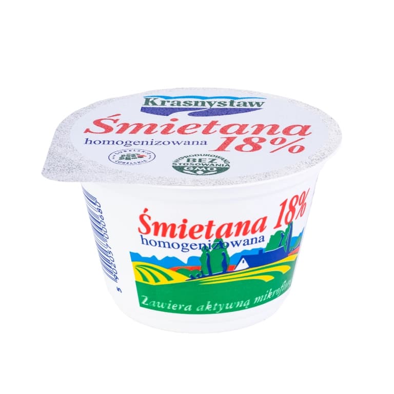 KRASNYSTAW Smietana 18%. 17,93 zl/kg
