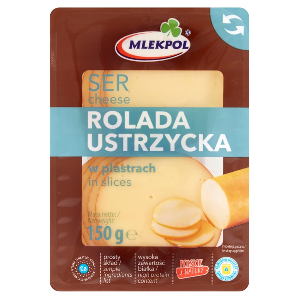 MLEKPOL Ser rolada ustrzycka w plastrach. 37,93 zl/kg