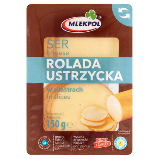 MLEKPOL Ser rolada ustrzycka w plastrach. 37,93 zl/kg