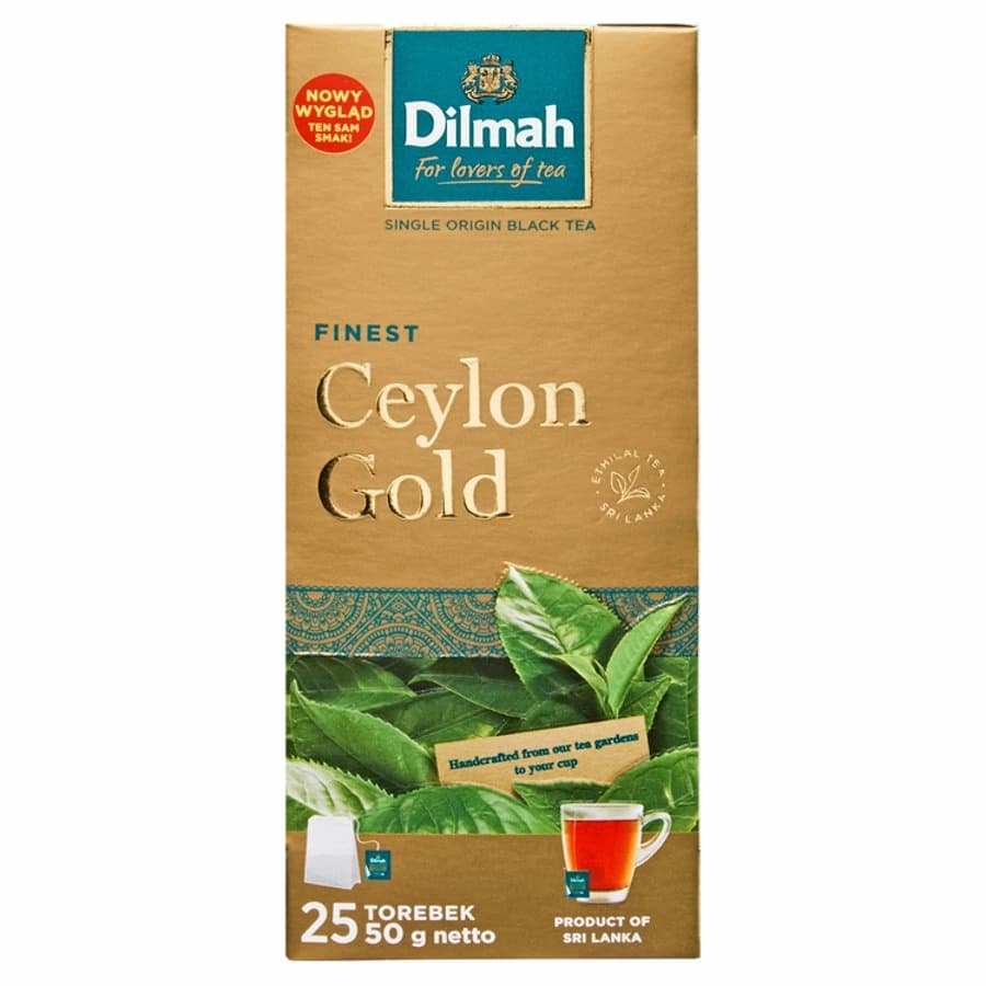 DILMAH Herbata czarna ekspresowa Ceylon Gold 25 szt.. 173,80 zl/kg