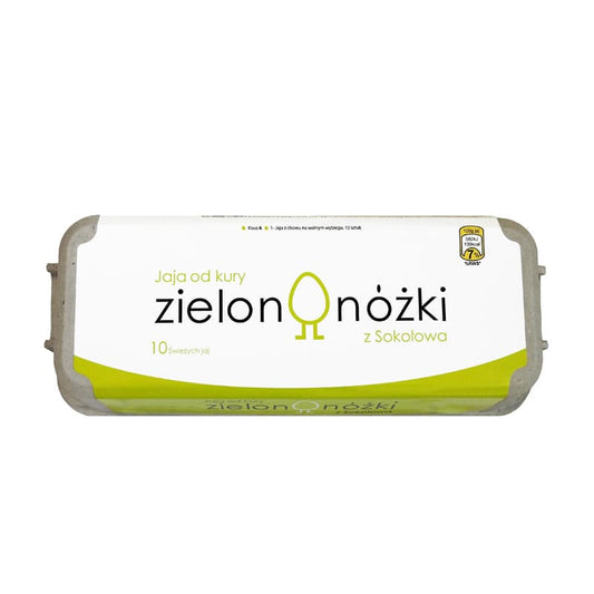 JAJA Z SOKOLOWA Jaja od kury zielononozki 10 szt.. 1,36 zl/szt.