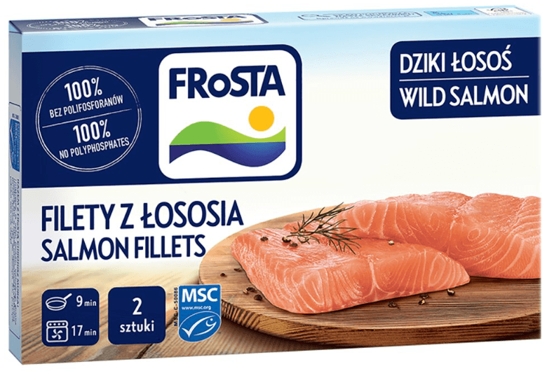 FROSTA Filety z lososia 2 szt. mrozone. 113,28 zl/kg