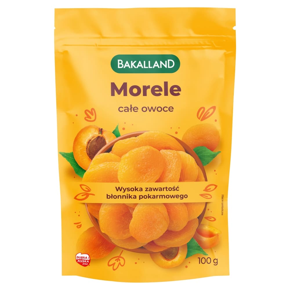 BAKALLAND Morele suszone cale. 92,90 zl/kg