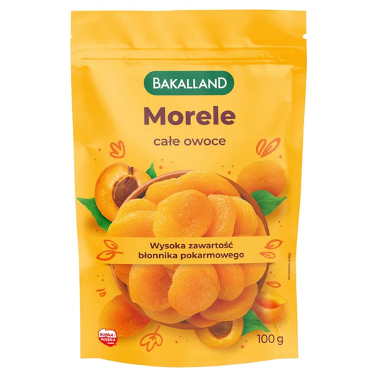 BAKALLAND Morele suszone cale. 92,90 zl/kg