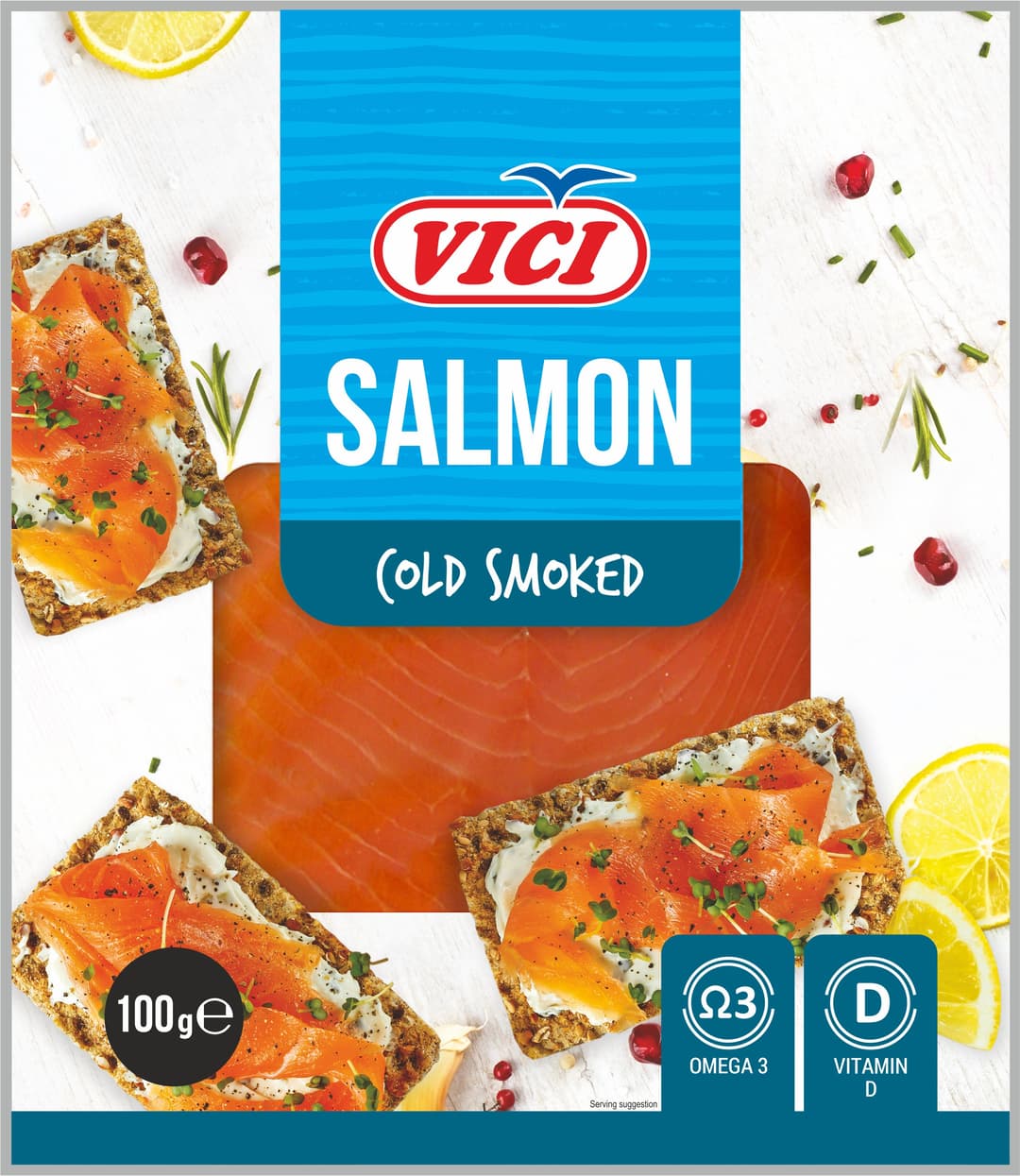 VICI Losos wedzony plastrowany. 103,90 zl/kg