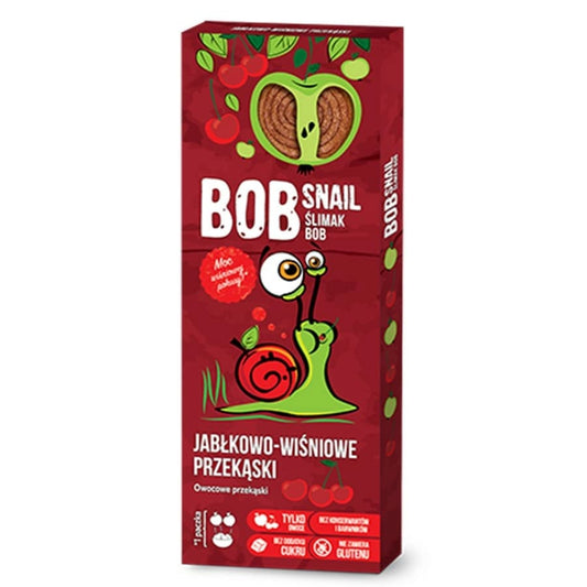 BOB SNAIL Przekaska jablkowo-wisniowa z owocow bez dodatku cukru. 153,00 zl/kg