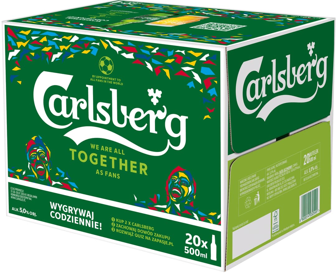 CARLSBERG Piwo Pilsner butelka x20.