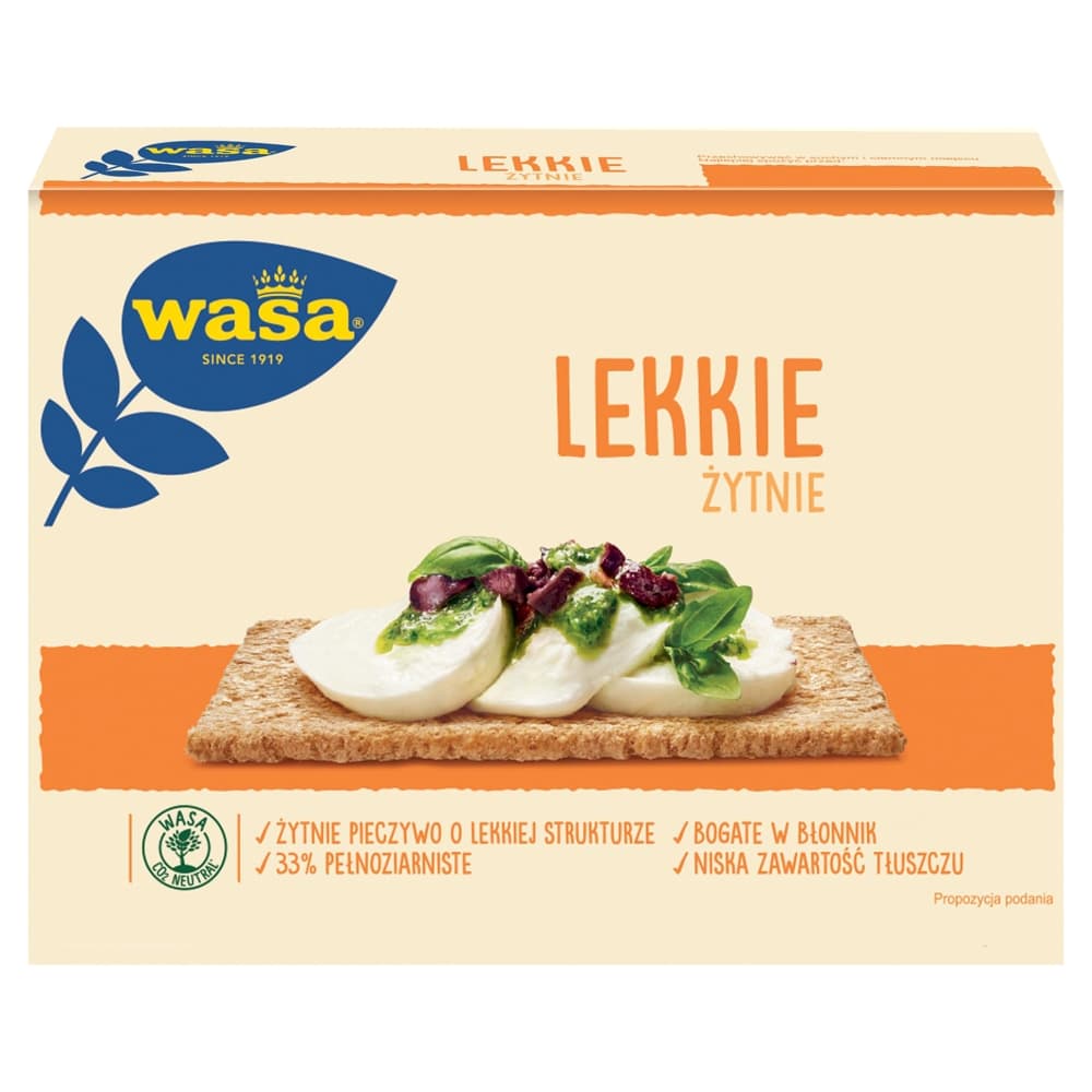 WASA Pieczywa lekkie zytnie. 55,77 zl/kg