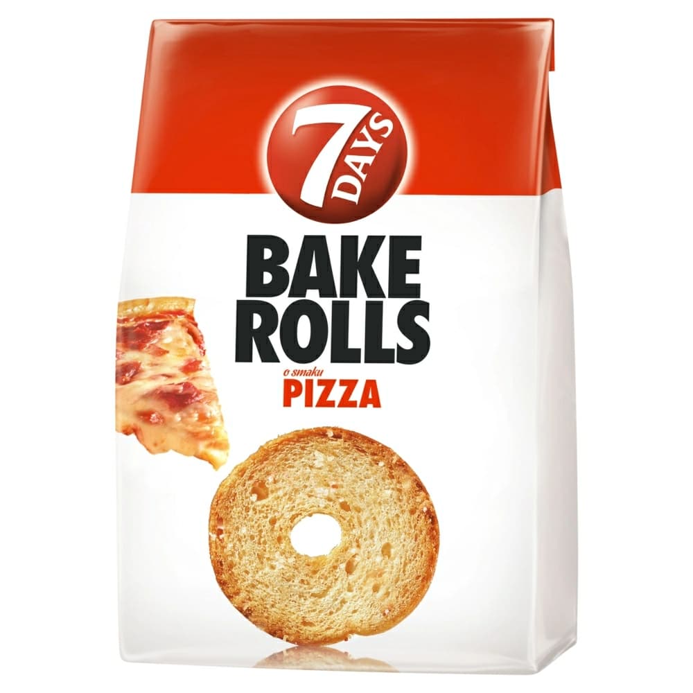 7 DAYS BAKE ROLLS Chrupki chlebowe pizza. 43,27 zl/kg