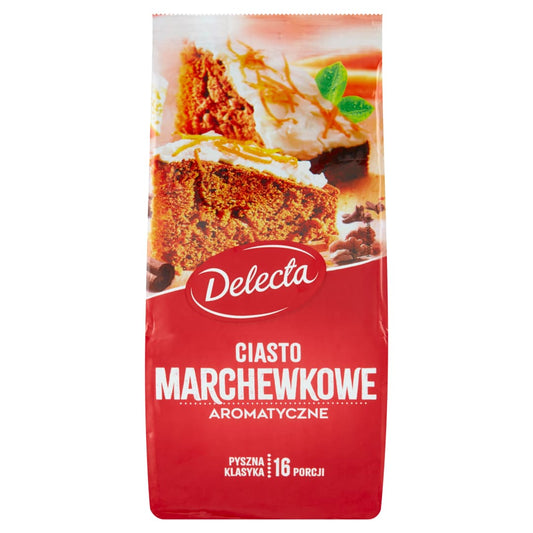 DELECTA Ciasto marchewkowe. 15,59 zl/kg