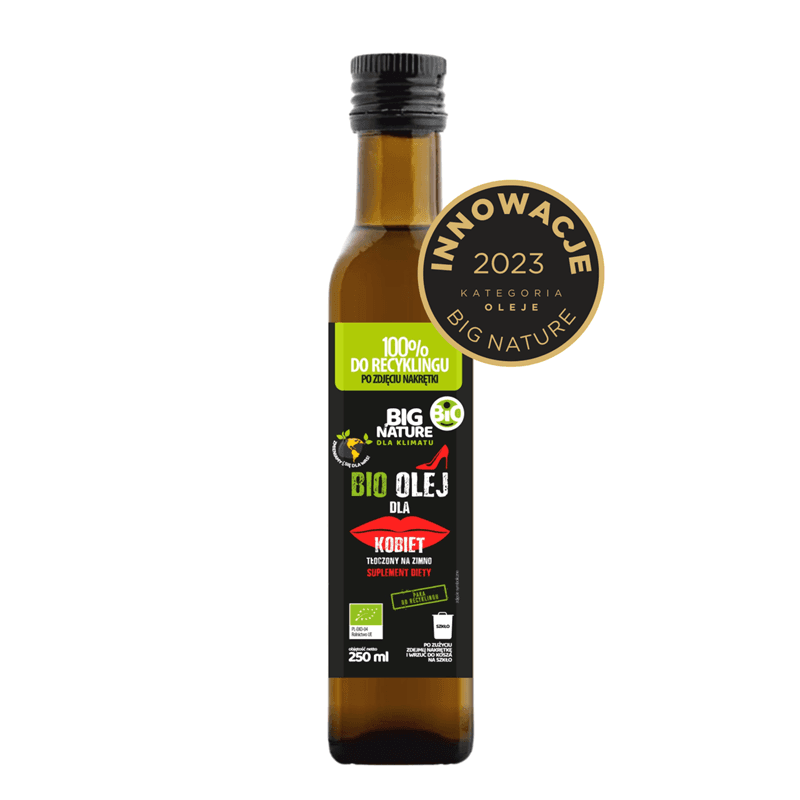 BIG NATURE Olej tloczony na zimno Dla Kobiet BIO. 143,96 zl/l