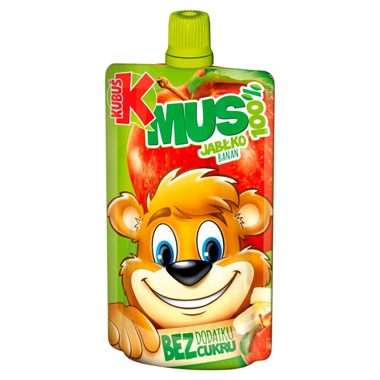 KUBUS Mus 100% jablko banan. 23,90 zl/kg