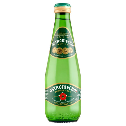 OSTROMECKO Woda mineralna niegazowana (szklo). 10,63 zl/l