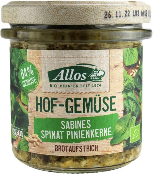 ALLOS Pasta warzywna ze szpinakiem i orzeszkami piniowymi bezglutenowa BIO. 84,21 zl/kg