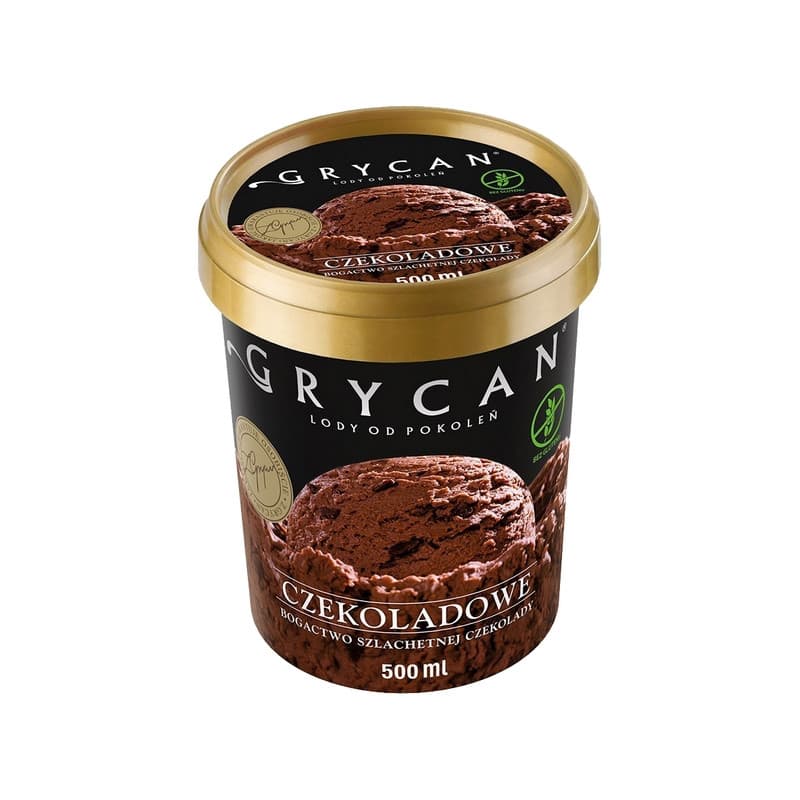 GRYCAN Lody czekoladowe. 30,58 zl/l