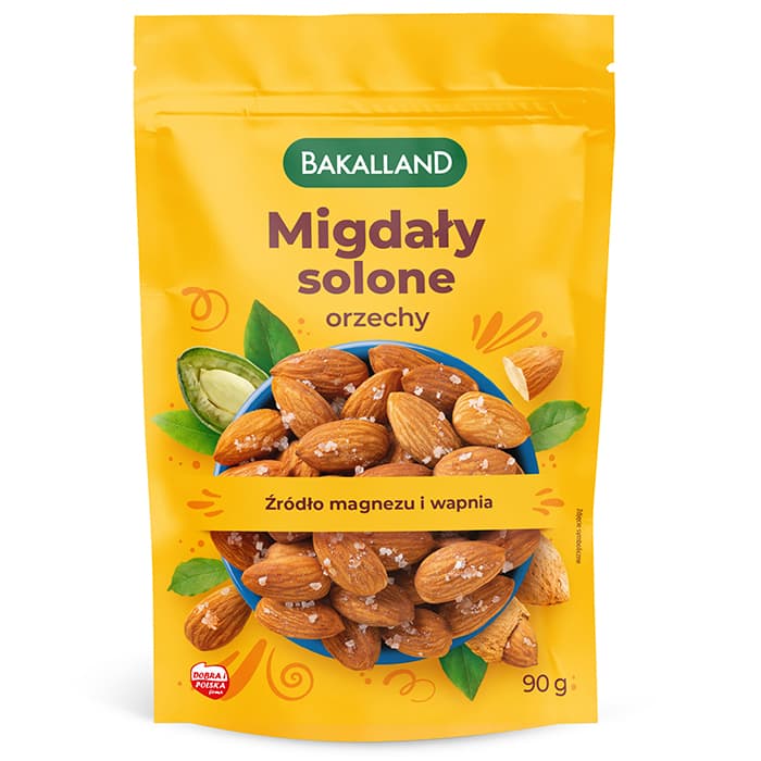BAKALLAND Migdal lekko solony. 79,89 zl/kg