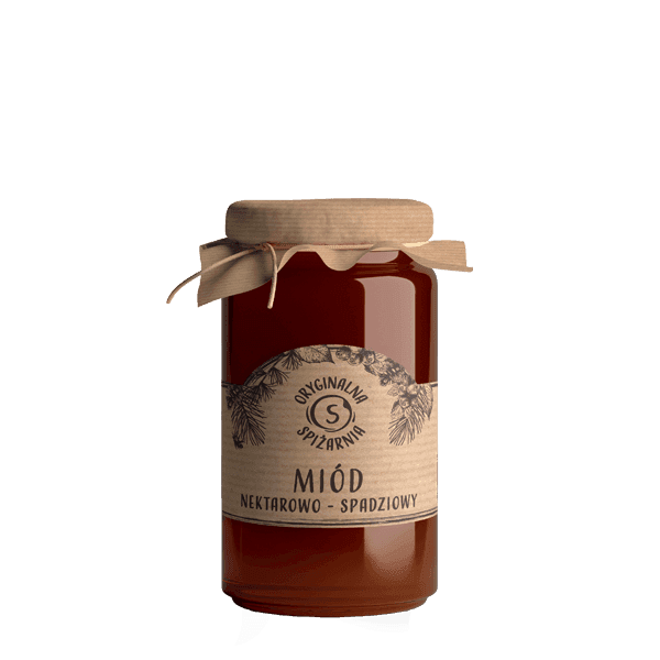 ORYGINALNA SPIZARNIA Miod spadziowy nektarowy. 46,46 zl/kg