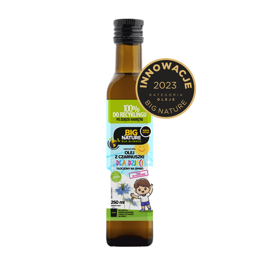 BIG NATURE Olej z czarnuszki tloczony na zimno Dla Dzieci. 149,96 zl/l