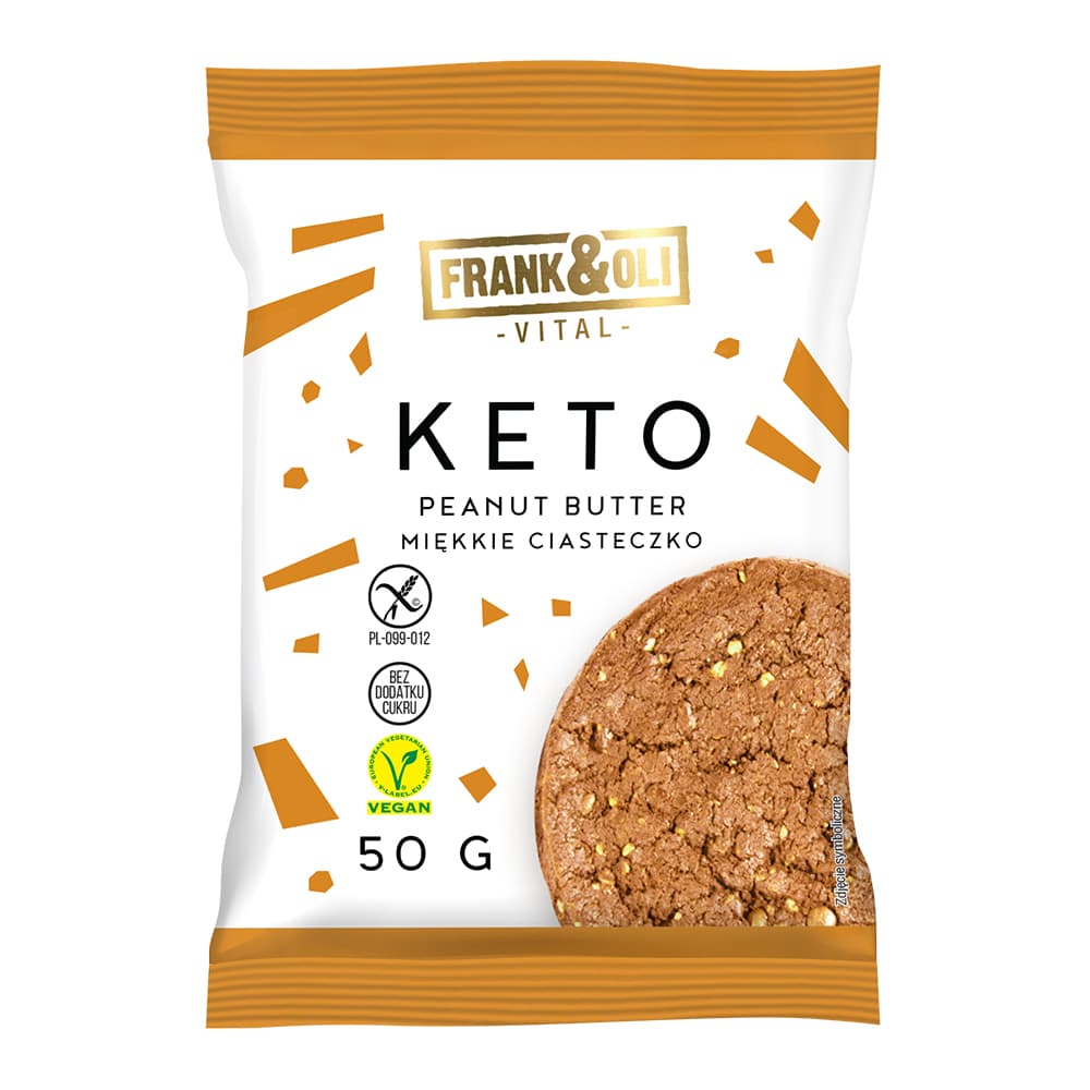 FRANK&OLI Ciasteczko keto peanut butter. 89,80 zl/kg