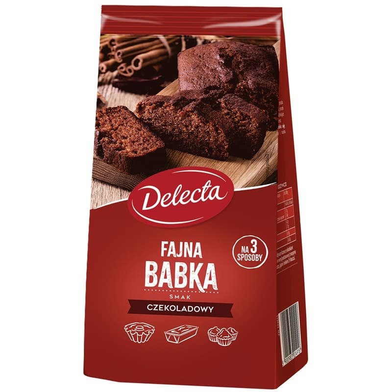 DELECTA Fajna Babka o smaku czekoladowym. 15,97 zl/kg