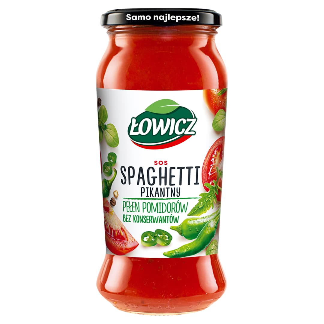 LOWICZ Sos spaghetti pikantny. 18,38 zl/kg